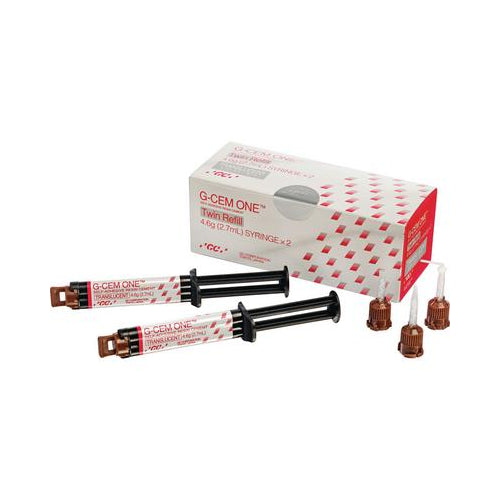 GC 013687 G-CEM ONE Dental Resin Cement Twin Translucent 2/Pk 013674 004858 GC 013687 G-CEM ONE Dental Resin Cement Twin Translucent 2/Pk 013674 004858